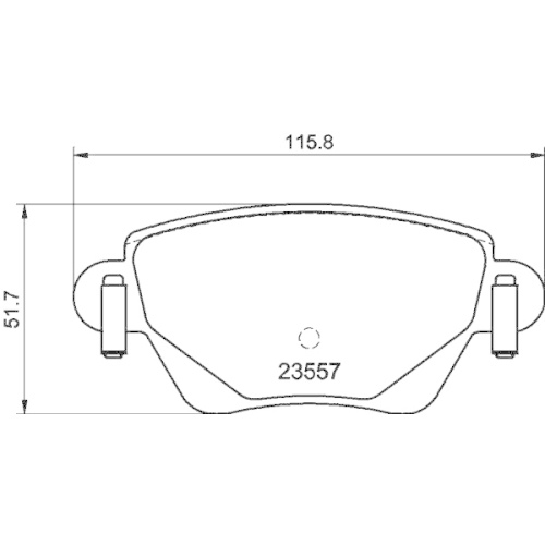 Bremsbelagsatz Scheibenbremse Hella Pagid 8DB 355 009-081 für Ford Jaguar Fpv