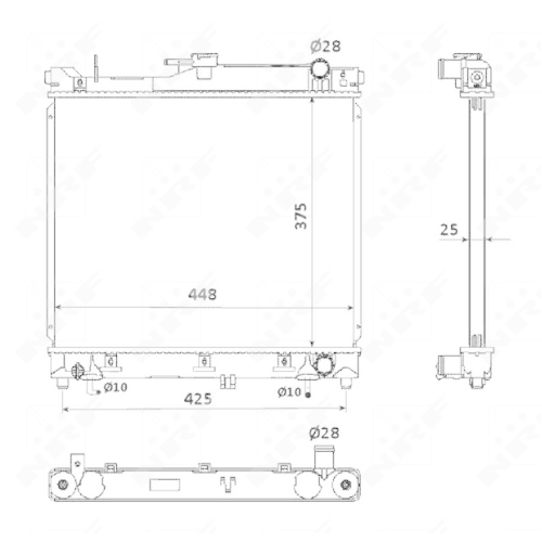 Kühler Motorkühlung Nrf 53569 für Suzuki