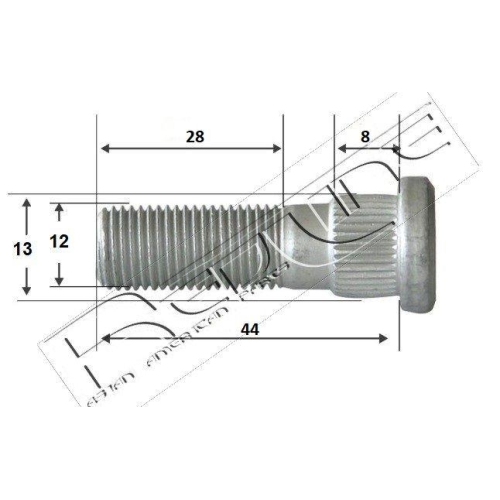 Bolzen Achsstrebe Red-line 73HY007 für Ford Mazda Nissan Hyundai General Motors