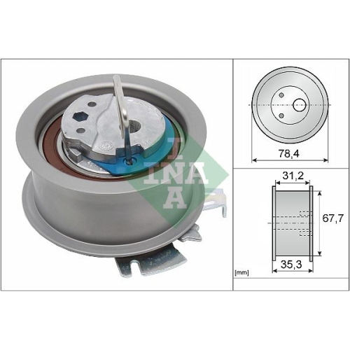 Spannrolle Zahnriemen Ina 531 0565 30 für Audi Ford Seat Skoda VW