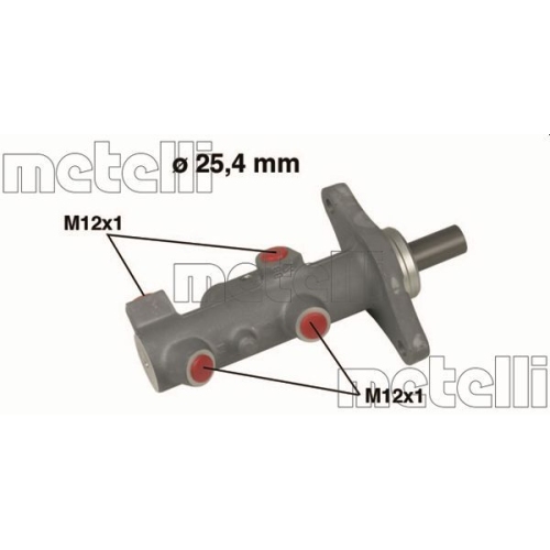 Hauptbremszylinder Metelli 05-0578 für Volvo