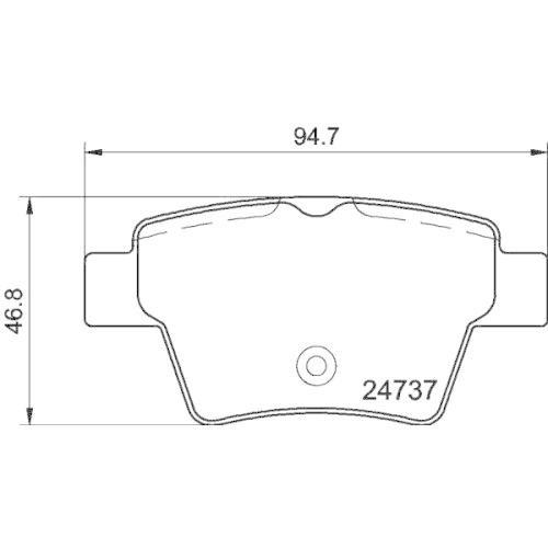 Bremsbelagsatz Scheibenbremse Hella Pagid 8DB 355 013-851 für Citroën Peugeot