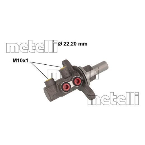 Hauptbremszylinder Metelli 05-0840 für Toyota