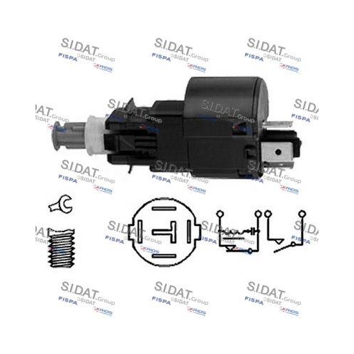 Bremslichtschalter Sidat 5.140057 für Opel Suzuki Chevrolet General Motors