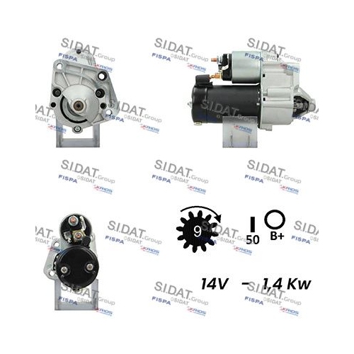 Starter Sidat S12VA0151A2 für Renault Volvo