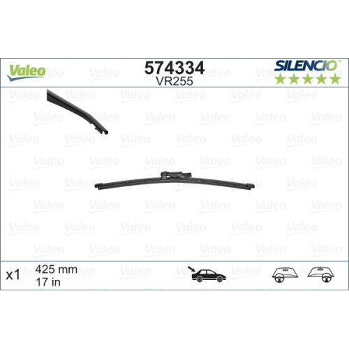 Wischblatt Valeo 574334 Silencio Rear für Mercedes Benz Mercedes Benz Land Rover