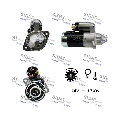 Starter Sidat S12VA0212A2 für Hyundai Kia