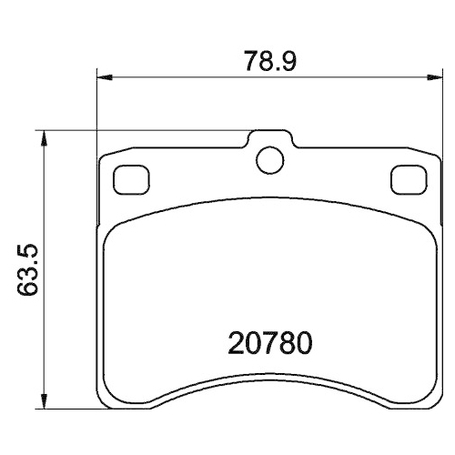 Bremsbelagsatz Scheibenbremse Hella Pagid 8DB 355 005-671 für Bedford Daihatsu