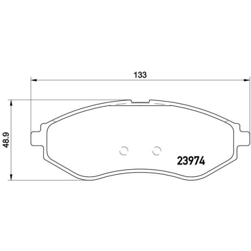 Bremsbelagsatz Scheibenbremse Brembo P24048 Prime Line für Chevrolet Daewoo