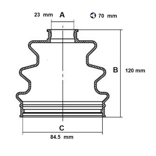 Faltenbalgsatz Antriebswelle Red-line 59RV001 für Alfa Romeo Audi Ford Opel VW