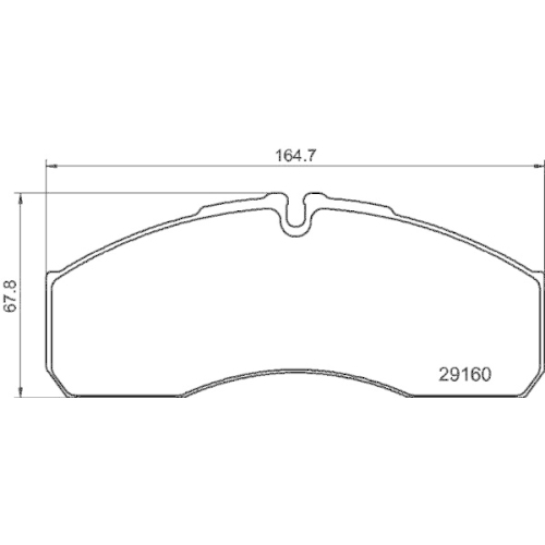 Bremsbelagsatz Scheibenbremse Hella Pagid 8DB 355 005-401 für Iveco Nissan