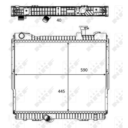 Kühler Motorkühlung Nrf 58484 für Nissan Renault Renault Trucks