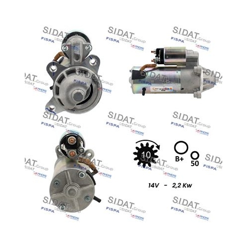 Starter Sidat S12VS0023 für Ford