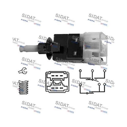 Bremslichtschalter Sidat 5.140078 für Chrysler Mercedes Benz Mercedes Benz Smart