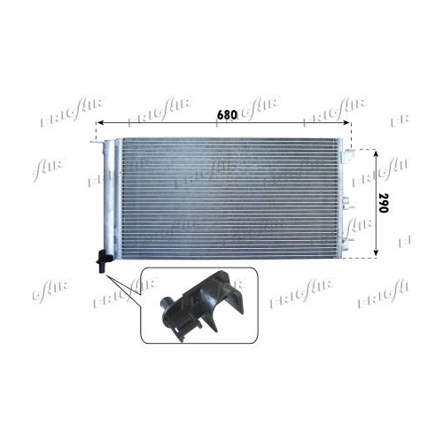 Kondensator Klimaanlage Frigair 0804.2059 für Alfarome/fiat/lanci