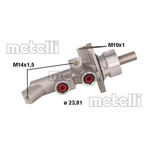 Hauptbremszylinder Metelli 05-1119 für Toyota