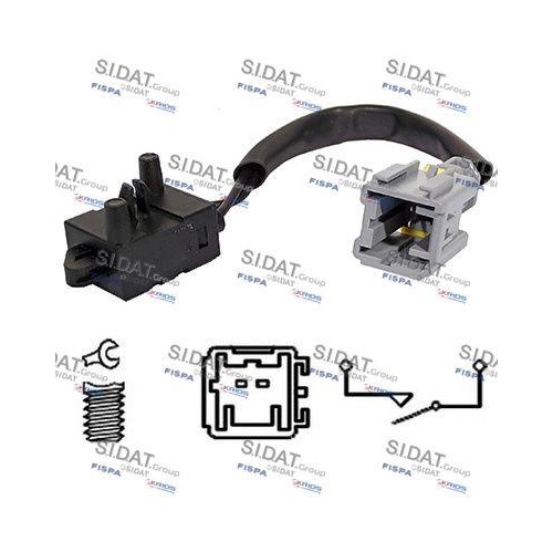 Bremslichtschalter Sidat 5.140082 für Citroën Peugeot Citroën/peugeot