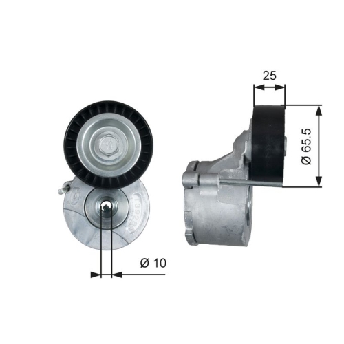 Riemenspanner Keilrippenriemen Gates T39281 Drivealign® für Citroën Fiat Opel