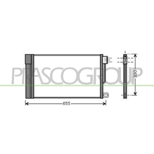 Kondensator Klimaanlage Prasco AA344C003 Prascoselection für Alfa Romeo Citroën