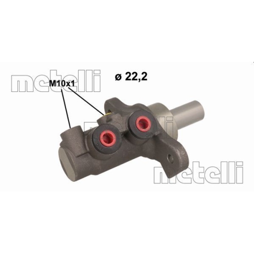 Hauptbremszylinder Metelli 05-1135 für Fiat