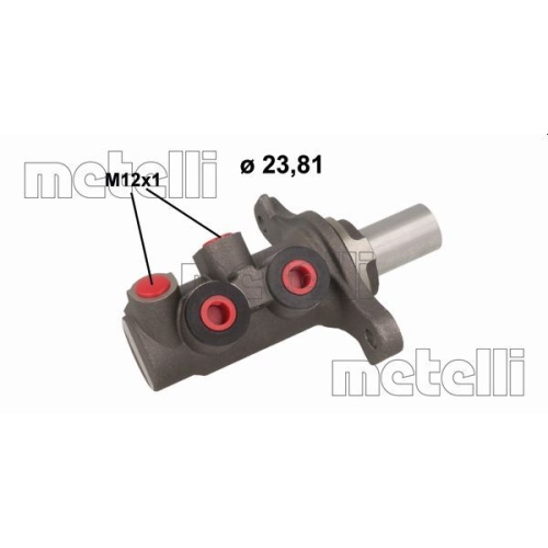 Hauptbremszylinder Metelli 05-1136 für Nissan