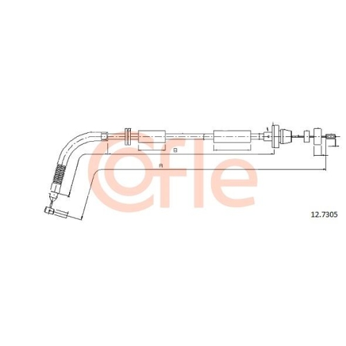 Gaszug Cofle 12.7305 für Fiat