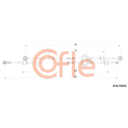 Seilzug Schaltgetriebe Cofle 2CB.FD025 für Ford