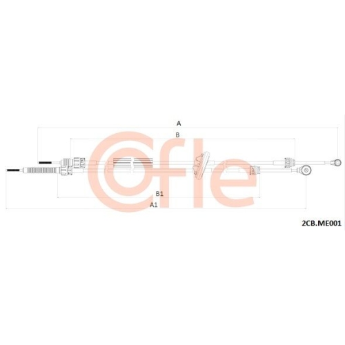 Seilzug Schaltgetriebe Cofle 2CB.ME001 für Mercedes Benz VW