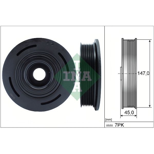 Riemenscheibe Kurbelwelle Ina 544 0098 10 für Opel Renault Vauxhall Dacia