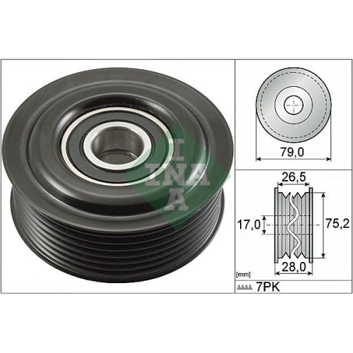 Umlenk /führungsrolle Keilrippenriemen Ina 532 0609 10 für Toyota Lexus