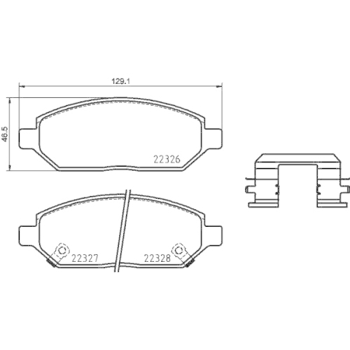 Bremsbelagsatz Scheibenbremse Brembo P59088 Prime Line für Opel Vauxhall