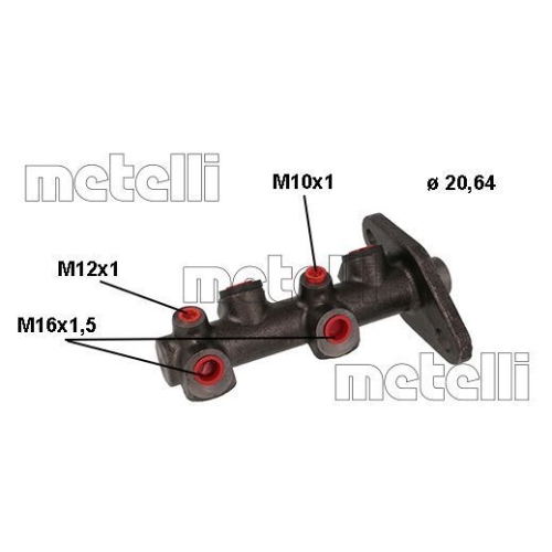 Hauptbremszylinder Metelli 05-1140 für Ford