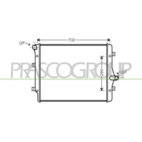 Kühler Motorkühlung Prasco AD202R008 Prascoselection für Audi Seat Skoda VW