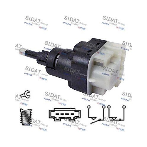 Bremslichtschalter Sidat 5.140100 für Audi Seat Skoda VW Vag