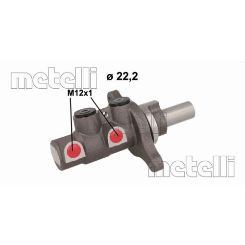 Hauptbremszylinder Metelli 05-1153 für Hyundai