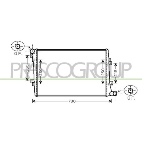 Kühler Motorkühlung Prasco AD320R006 Prascoselection für Audi Seat Skoda VW