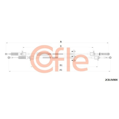 Seilzug Schaltgetriebe Cofle 2CB.IV004 für Iveco