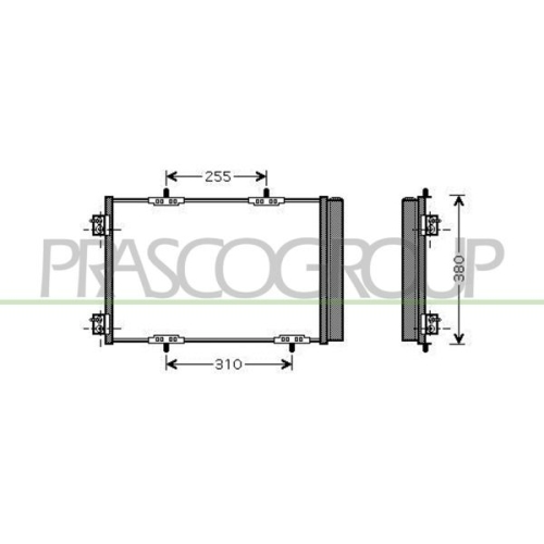 Kondensator Klimaanlage Prasco CI305C003 Prascoselection für Citroën Opel