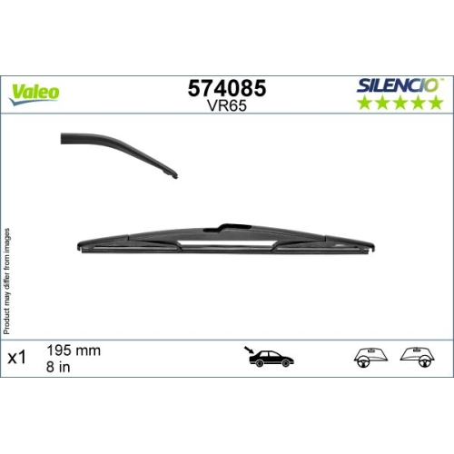 Wischblatt Valeo 574085 Silencio Rear für Toyota Hinten