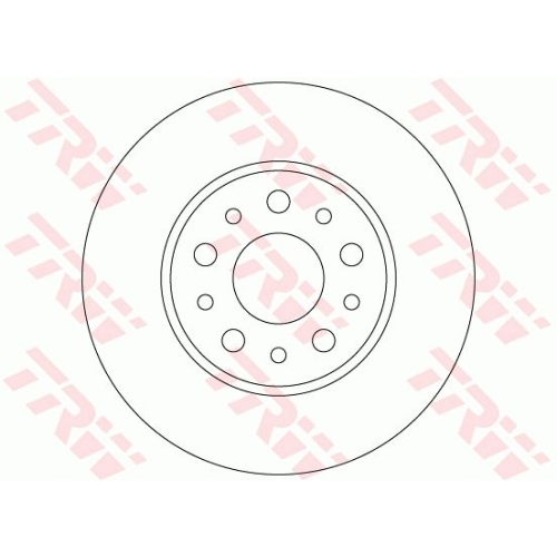 TRW 2X Bremsscheibe Hinterachse für Fiat