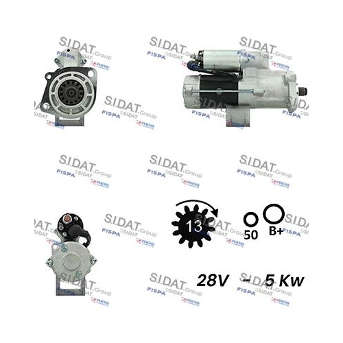 Starter Sidat S24NK0030A2 für Isuzu