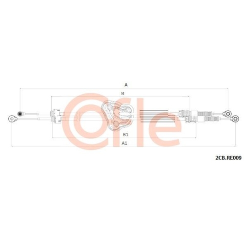 Seilzug Schaltgetriebe Cofle 2CB.RE009 für Renault