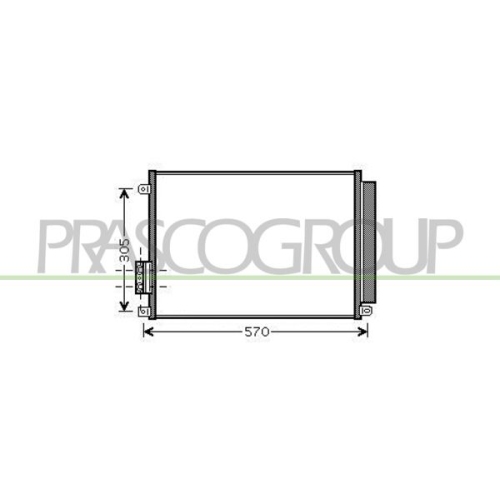 Kondensator Klimaanlage Prasco FD008C003 Prascoselection für Chrysler Fiat Ford