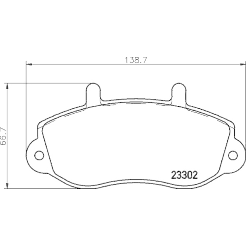 Bremsbelagsatz Scheibenbremse Hella Pagid 8DB 355 019-321 für Opel Renault