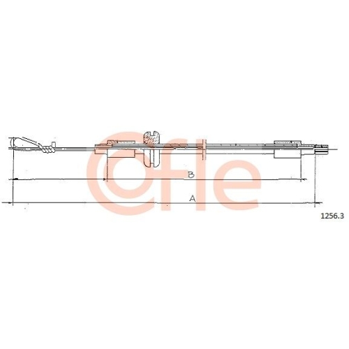 Motorhaubenzug Cofle 1256.3 für Fiat