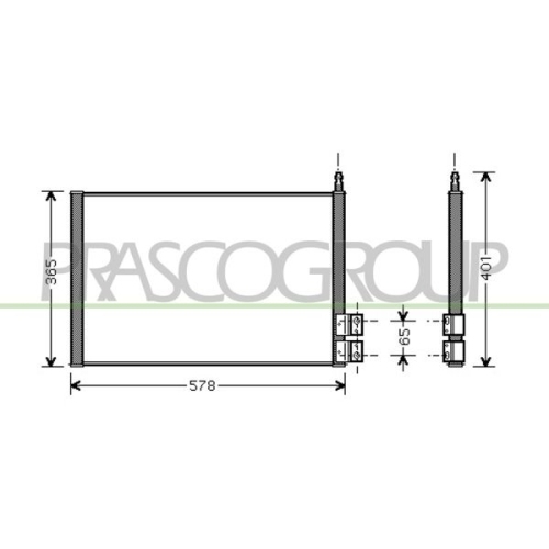 Kondensator Klimaanlage Prasco FD340C001 Prascoselection für Ford Mazda