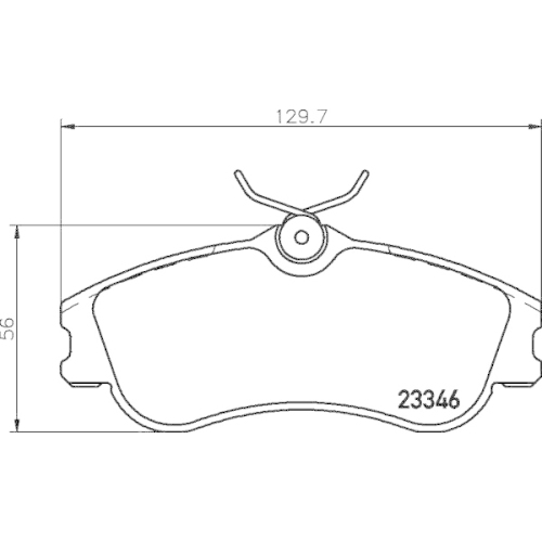 Bremsbelagsatz Scheibenbremse Hella Pagid 8DB 355 018-541 für Citroën Peugeot