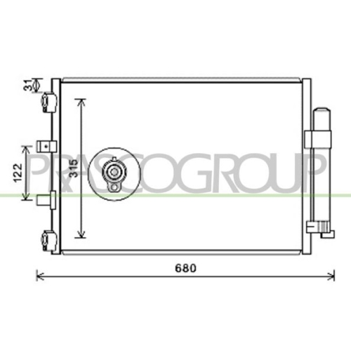 Kondensator Klimaanlage Prasco FD428C002 Prascoselection für Ford