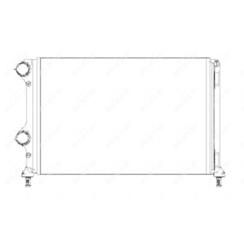 Kühler Motorkühlung Nrf 53245A Economy Class für Fiat