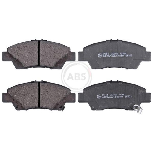 Kit Bremsbeläge vorne + hinten für Honda Jazz Iii Insight Cr-Z